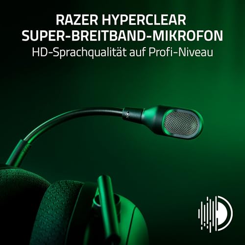 Razer BlackShark V2 Pro (2023) für PC - Kabelloses Premium Esports Headset (HyperClear Super-Breitband-Mikrofon, Triforce Titanium 50mm Treiber, HyperSpeed Wireless-Technologie, 70 Std) Schwarz – Bild 5
