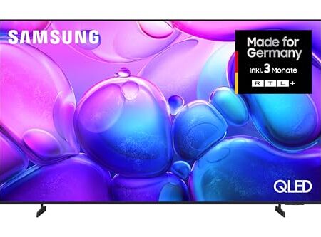 Samsung QLED 4K Q6FA 85 Zoll (214 cm) UHD Fernseher, 100% Farbvolumen für satte Farben, Quantum HDR, 4K Upscaling, Knox Security, Kostenlos 900 Sender TV Plus, Samsung Vision AI Smart TV