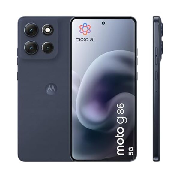 Motorola Moto g86 5G Smartphone (6,67“-Super-HD-Display, 50-MP-Kamera mit Moto-AI, 8/256 GB, 5100 mAh, Android 15) Pantone Spellbound, inkl. Schutzcover