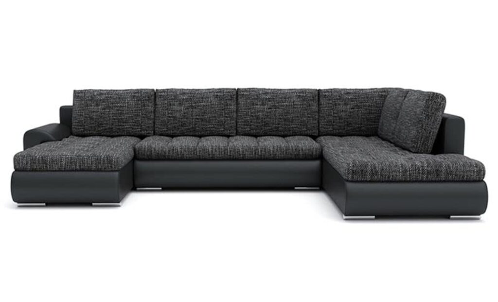 Ecksofa Tokio II mit Schlaffunktion! Best ECKSOFA! Eckcouch mit Bettkasten! Best! (LAWA 17 + Soft 11 RECHTS), 1.2D x 3W x 0.75H m