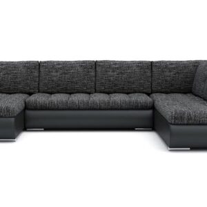 Ecksofa Tokio II mit Schlaffunktion! Best ECKSOFA! Eckcouch mit Bettkasten! Best! (LAWA 17 + Soft 11 RECHTS), 1.2D x 3W x 0.75H m