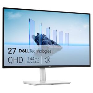 Dell 27 Plus Monitor – S2725DSM, QHD (2560×1440), 144Hz, IPS, 1ms MPRT, AMD FreeSync, 99% sRGB, Höhenverstellbar, Eingebaute Lautsprecher, DisplayPort, HDMI, 3 Jahre Garantie, Weiß