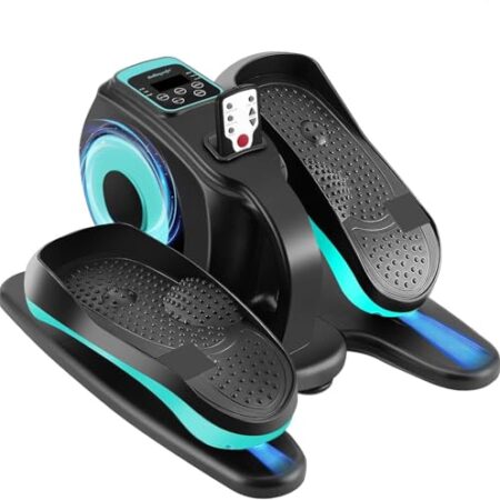 Rollingsurfer Mini Elektrischer Ellipsentrainer, Fußtrainer Elektrisch mit Anzeige und Fernbedienung, Motorisierter Beintrainer im Sitzen zur für Senioren und Erwachsene