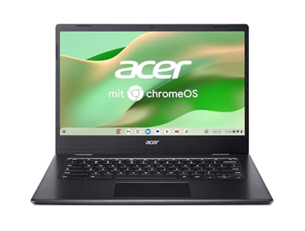 Acer Chromebook 314 (CBOA314-1H-C32M) Laptop, 14" FHD Display, Intel Celeron N4500, 4 GB RAM, 128 GB SSD, Intel UHD Graphics, Google ChromeOS, QWERTZ-Tastatur, schwarz - Produkt...