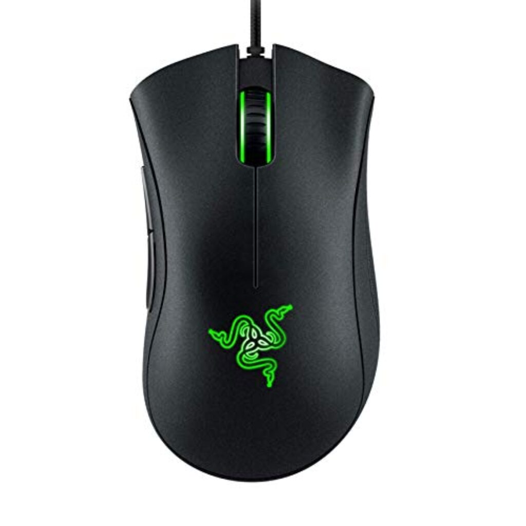 Razer DeathAdder Essential (2021) – Kabelgebundene Gaming-Maus mit Optischem Sensor mit 6400 DPI (5 programmierbare Tasten, Ergonomischer Formfaktor, 10 Millionen Klicks Lebensdauer) Schwarz