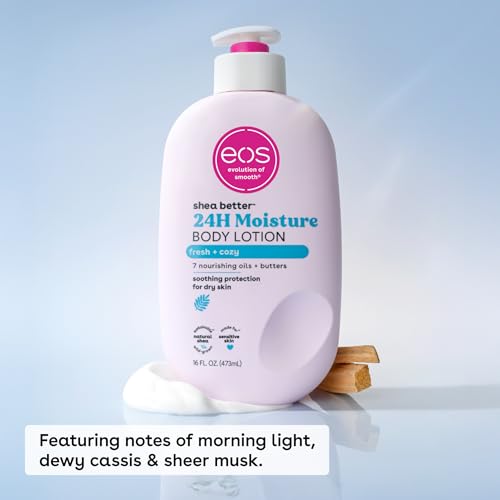 eos Shea Better Body Lotion- Fresh & Cozy, 24-Hour Moisture Skin Care, Lightweight & Non-Greasy, Made with Natural Shea, Vegan, 16 fl oz – Bild 3