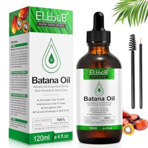 Batana Öl für Haare – Bio-Haaröl für Wachstum und Reparatur von trockenem, geschädigtem Haar, Pflegeöl für Gesicht und Körper
