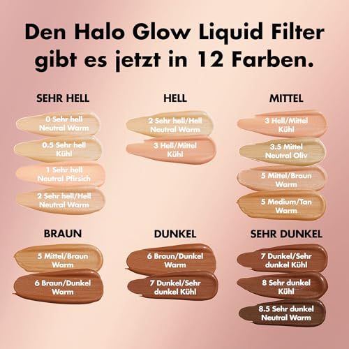 e.l.f. Halo Glow Liquid Filter, Teint-Booster für einen strahlenden, weich fokussierten Blick, mit Hyaluronsäure, vegan & tierversuchsfrei, 0 Fair – Bild 4