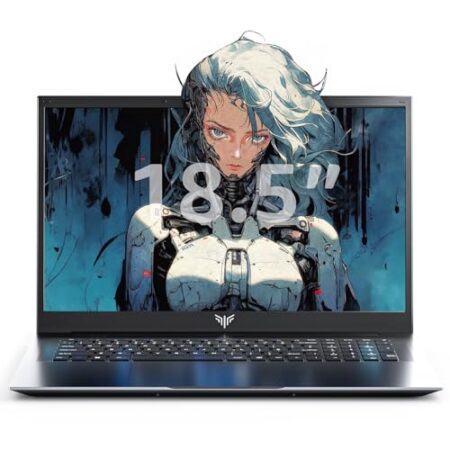 Tivique 18,5 Zoll Laptop,Twin Lake N150 (bis zu 3,6 GHz), 16 GB DDR4 512 GB SSD bis zu 2 TB,1920 x 1080 IPS Full HD Laptop,8000mAh,BT5.0,HDMI, Typ-C, 180° Öffnen und Schließen -...