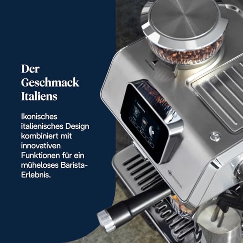 De’Longhi La Specialista Touch - Perfetto Siebträgermaschine Espressomaschine mit Mahlwerk, 10 Getränke, Cold Brew, automatische und manuelle Milchaufschäumung, Touchscreen, Metall (EC9455.M) – Bild 4