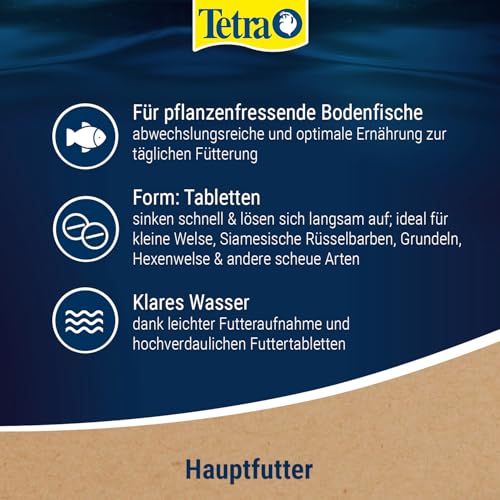 Tetra Pleco Tablets – Nährstoffreiches Fischfutter für alle pflanzenfressenden Bodenfische (z.B. Welse), 275 Tabletten Dose – Bild 6