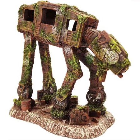 SLOCME Aquarium at-at All Terrain Armored Transport Imperial Walker Dekoration – Aquarium Roboter Höhle Ornament - Produktbild