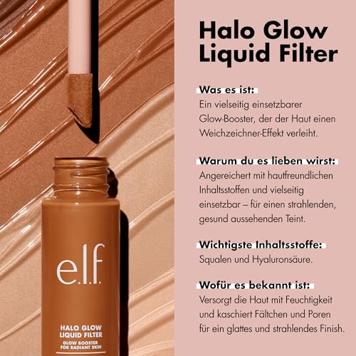 e.l.f. Halo Glow Liquid Filter, Teint-Booster für einen strahlenden, weich fokussierten Blick, mit Hyaluronsäure, vegan & tierversuchsfrei, 0 Fair – Bild 6
