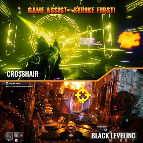 Minifire 27 Zoll FHD 180Hz Gaming Monitor - 1ms mit 1080p Fast IPS Panel | PC Monitor Gaming, AdaptiveSync, HDR 10, Low Blue Light, Fadenkreuz & Blacklevel Adjust | 2 × HDMI 2.0 & DP 1.4 (MFG27F2) – Bild 4