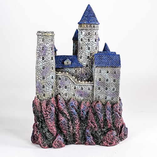 Penn-Plax Age-of-Magic Wizard's Castle Aquarium-Dekoration, sicher für Süß- und Salzwasser-Aquarien, groß – Bild 6