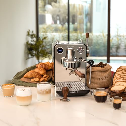 Cecotec Espresso-Kaffeemaschine für Barista Baristeo Intima, professionelle Barista-Espressomaschine, Vorbrüh-System, 15 Bar Pumpe, einfaches Befüllen, 1,7L Wassertank und Tassenwärmer – Bild 3