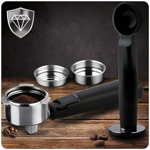 Berdsen Kaffeemaschine - Espressomaschine Siebträgermaschine - 1,5 L 20 Bar - Milchaufschäumer - 2 Filter - Cool Espresso - Schwarz – Bild 5