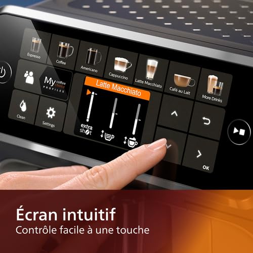 Philips Kaffeevollautomat der Serie 5400 – Espressomaschine für 12 Getränke, schnell reinigendes LatteGo System, intuitives TFT-Display, anpassbare Kaffeeeinstellungen (EP5441/50) – Bild 5