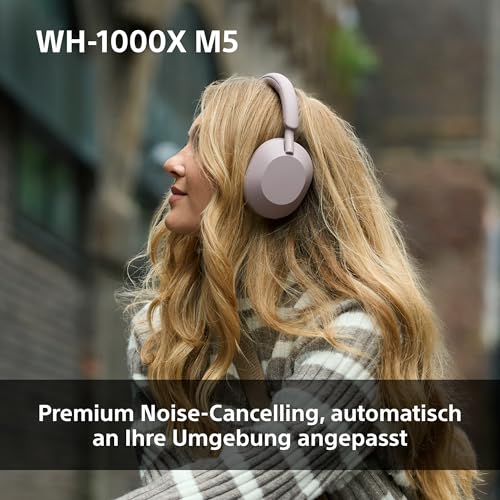 Sony WH-1000XM5 inkl. Hardcase, Kabelloser Premium-Kopfhörer mit Noise Cancelling, Bluetooth, kristallklare Anrufqualität, Hi-Res-Audio, bis zu 30 Std Akkulaufzeit, iOS & Android - Schwarz – Bild 5