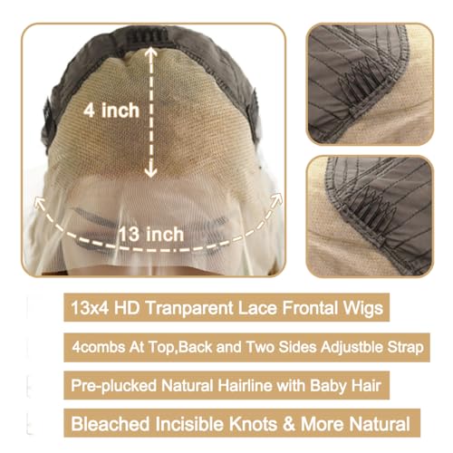 Hxxcoup Human Hair Wig #27 Honey Blonde Body Wave 13X4 Lace Front menschliche Haarperücke Echte Haare mit hohem Handwerk Glueless Wig For Women 22 Zoll – Bild 6