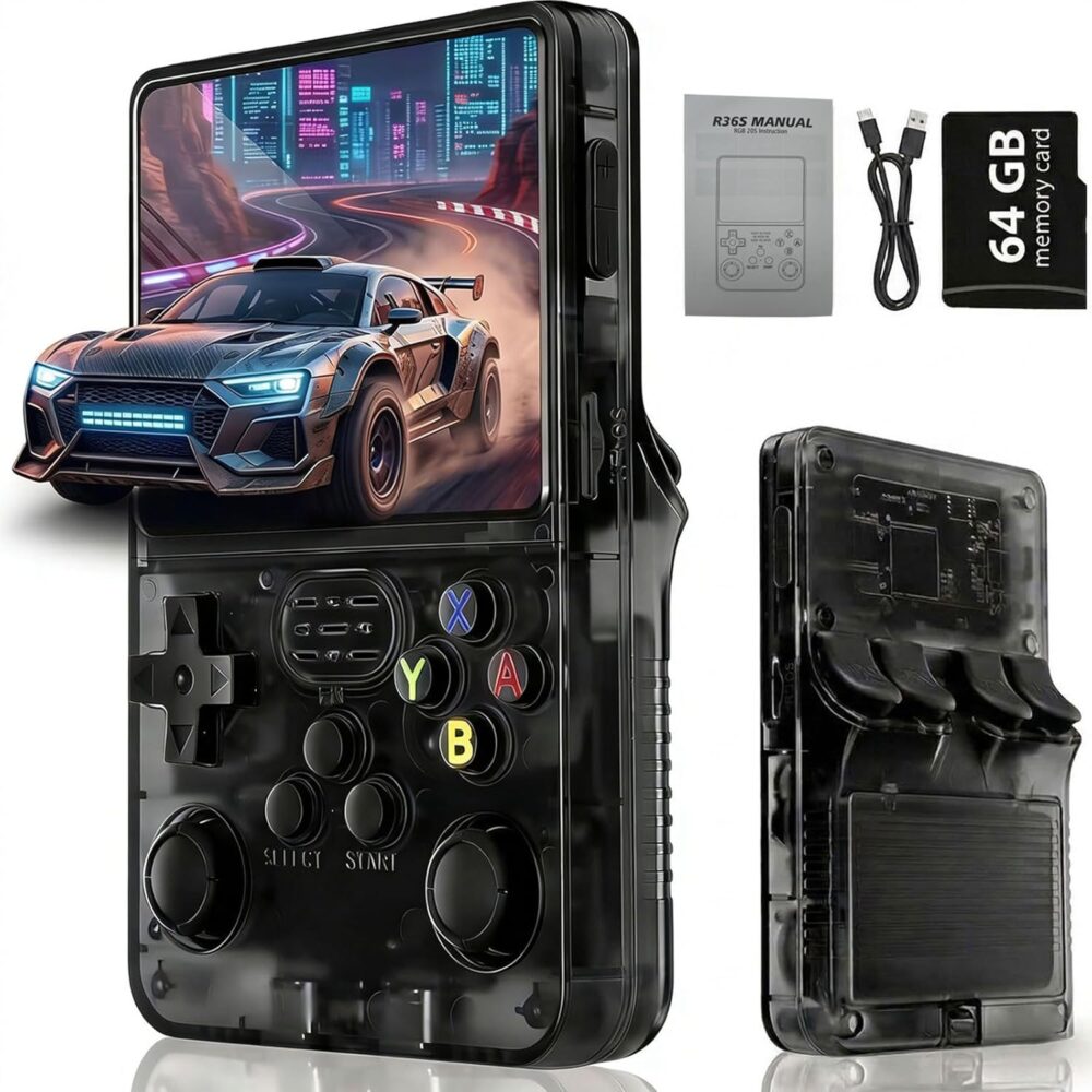 Retro Konsole Handheld mit über 20.000 Spielen – Tragbare 3,5 Zoll IPS Gaming Konsole, Linux System, Portable Spielkonsole für nostalgische Gamer, Familie & Freunde (G50) - Prod...