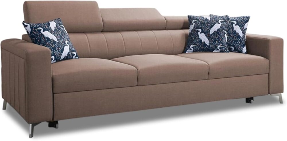 Elegantes und Funktionelles Berta Sofa mit Schlaffunktion - ideal für Ihr Wohnzimmer (SAWANA25)