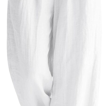 Rapbin Bluse Damen Elegant Baumwolle V-Ausschnitt Hemdbluse Langarm Button Down Lose Langarmshirt Einfarbig Oberteile Blusenshirt - Produktbild