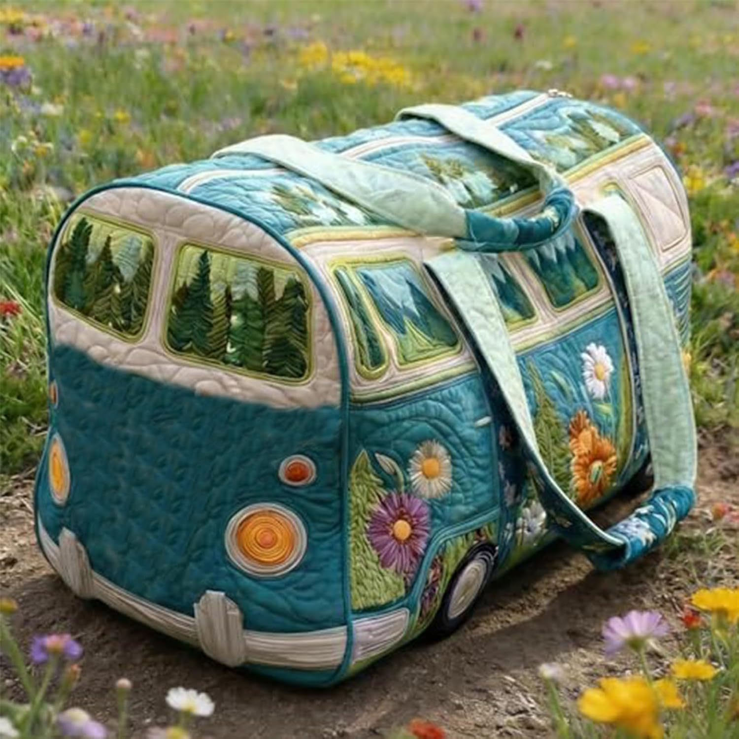 Hippie Van Boho Weekender Tasche Vintage – Bild 2
