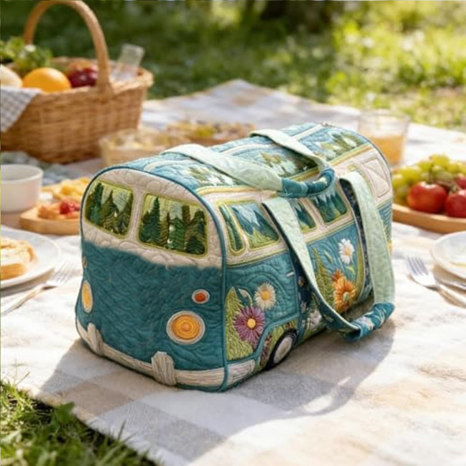 Hippie Van Boho Weekender Tasche Vintage – Bild 3