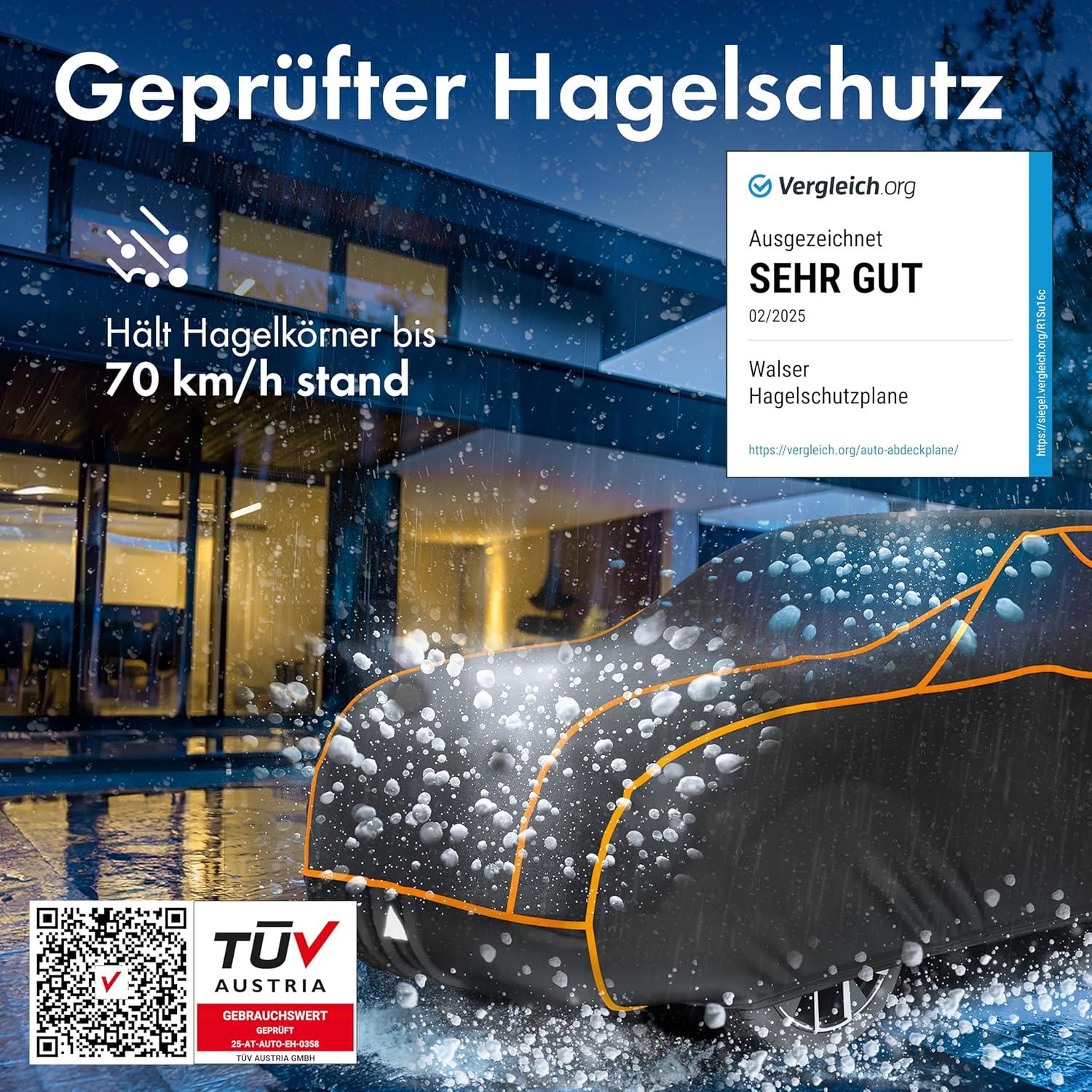 WALSER Auto-Hagelschutzplane: Unser Preis-Leistungs-Testbericht