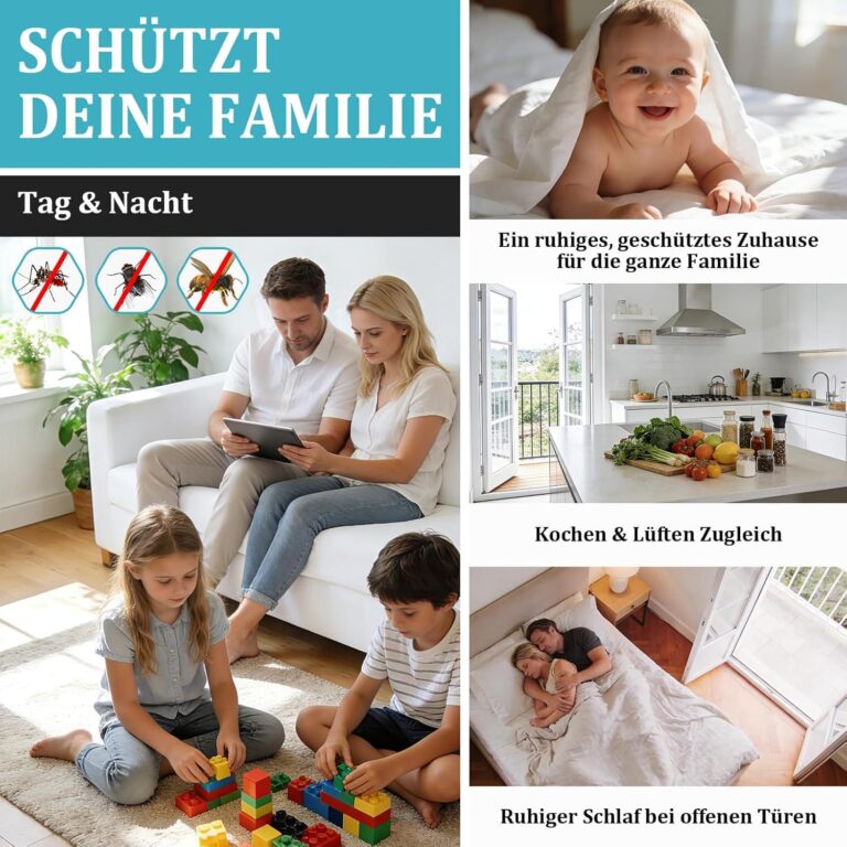 Apalus Prime Fliegengitter Tür 90 x 210 cm mit Magnetverschluss
