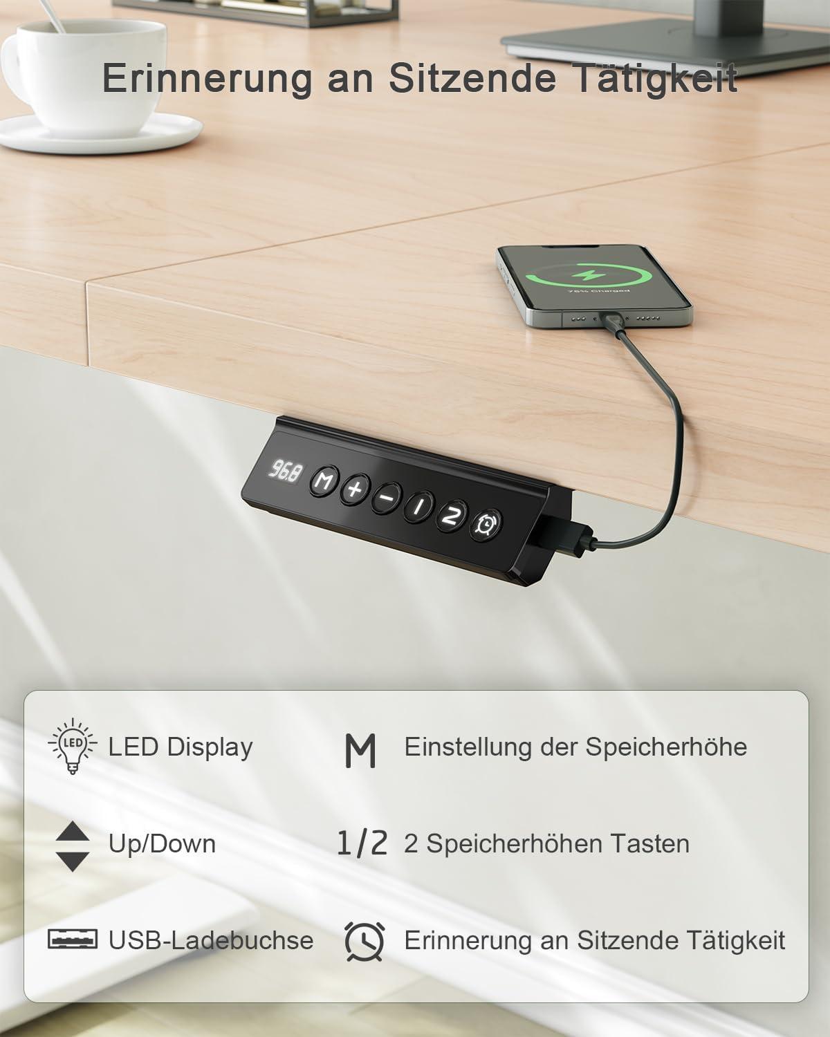 JUMMICO Schreibtisch als ergonomischer Arbeitsplatz im Homeoffice